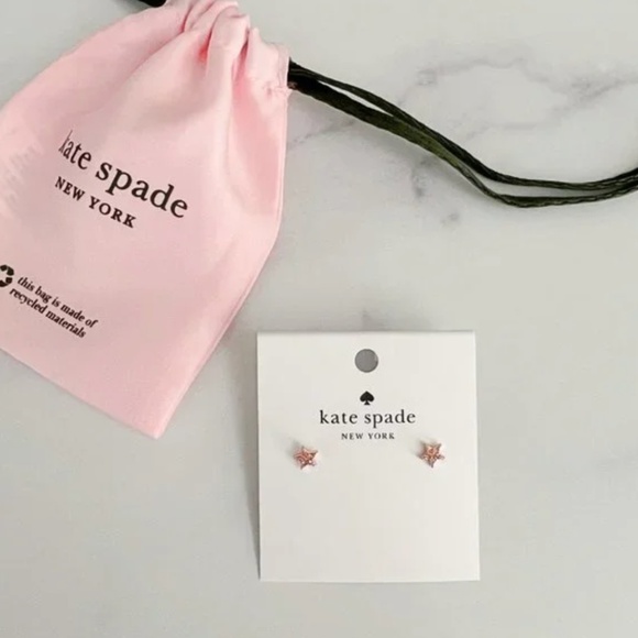 kate spade small star studs. - Picture 2 of 4
